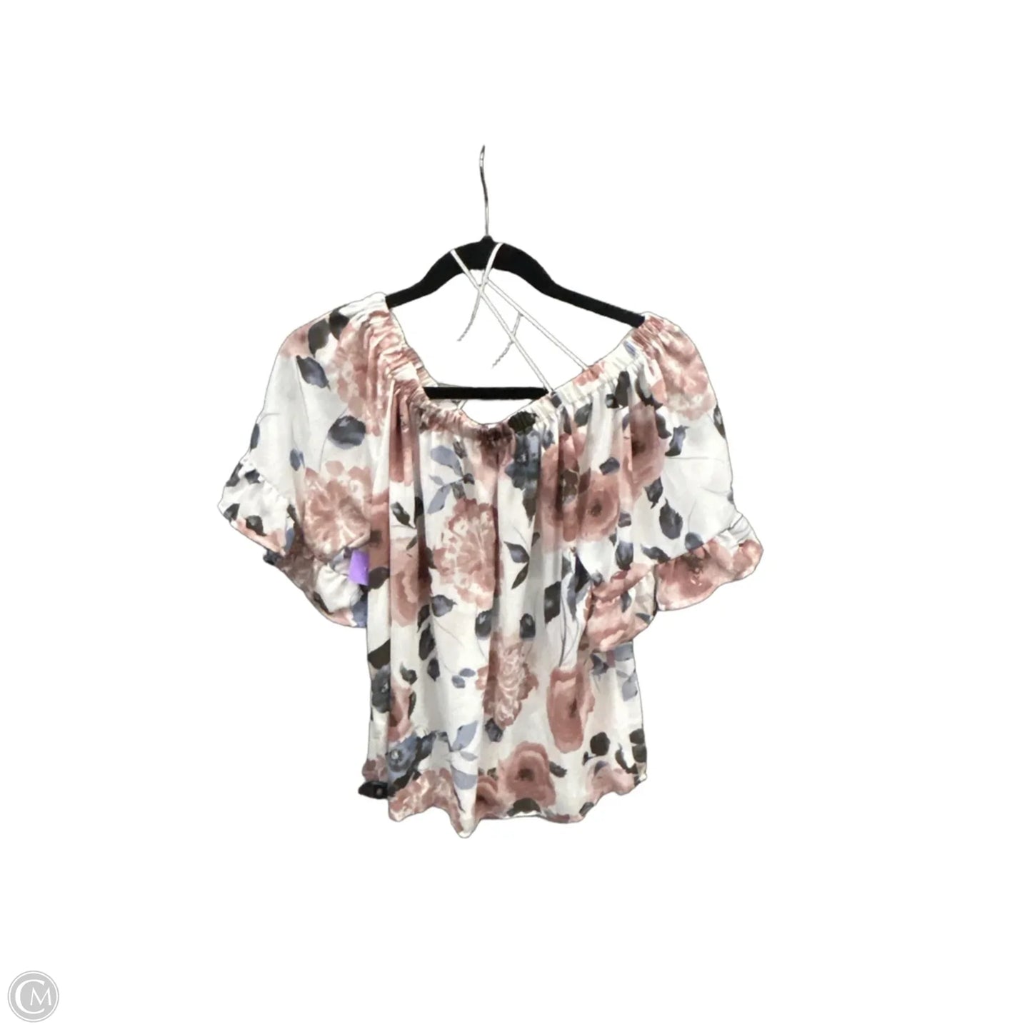 Blouse Short Sleeve By Sienna Sky In Floral Print, Size: S