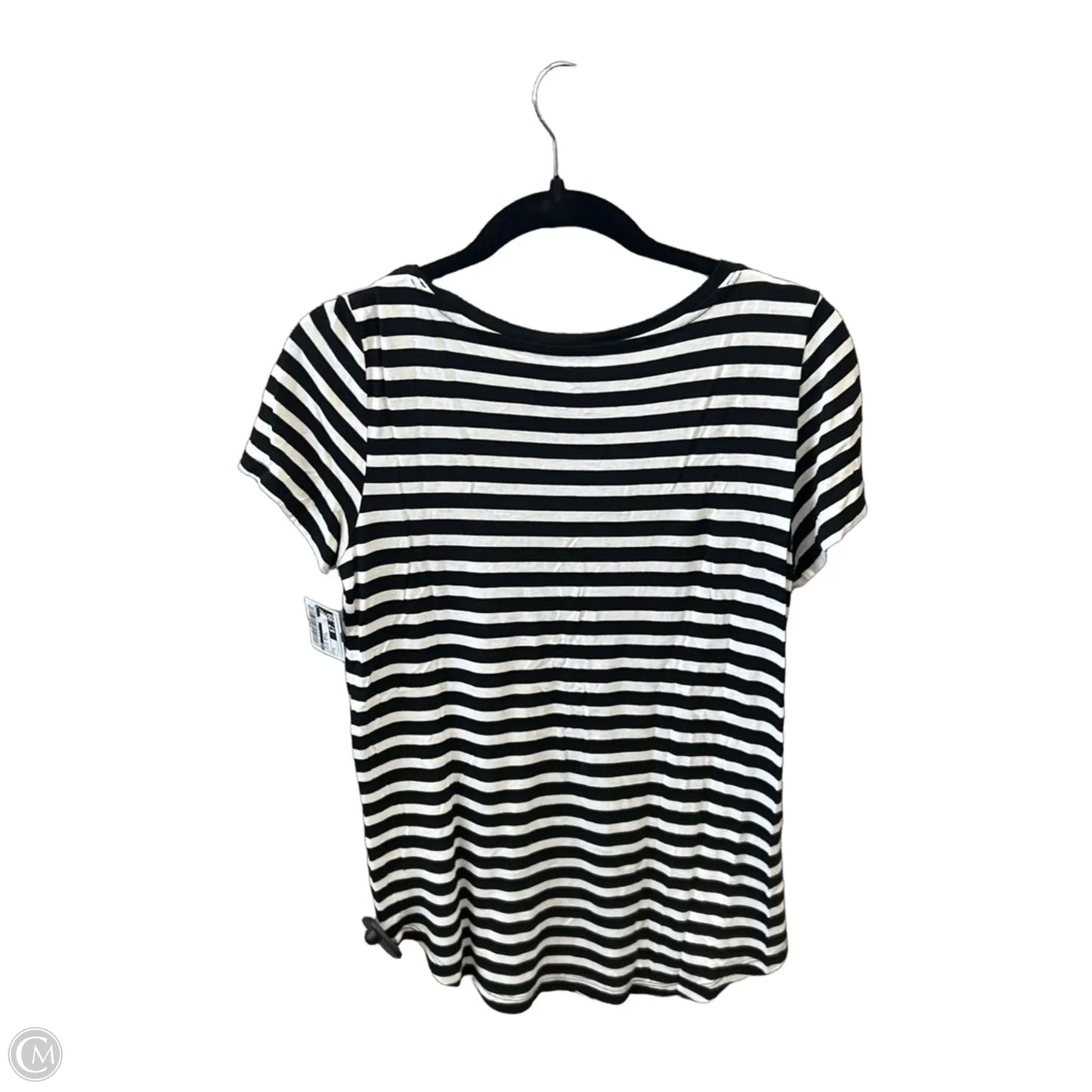 Top Short Sleeve Basic By Gap In Striped Pattern, Size: S