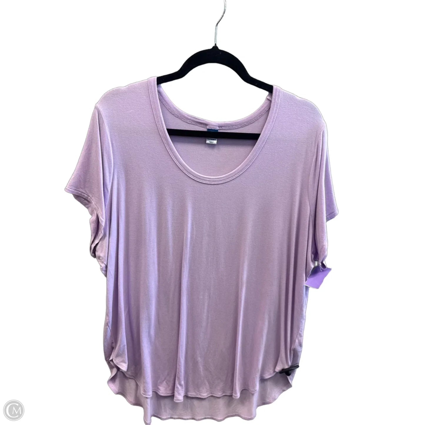 Top Short Sleeve By Old Navy In Purple, Size: Xl