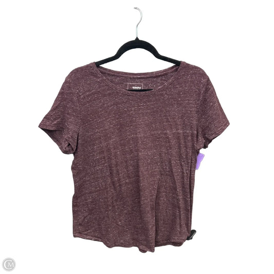 Top Short Sleeve By Sonoma In Purple, Size: L