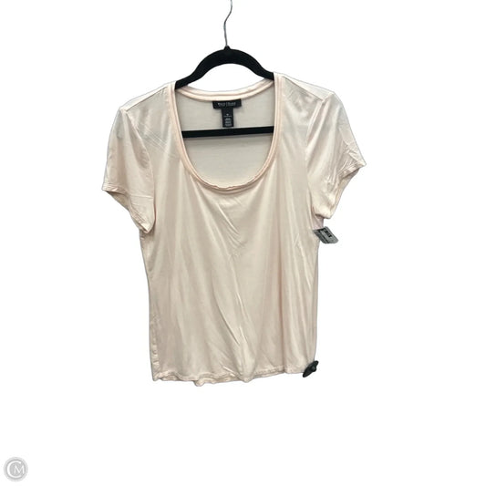 Top Short Sleeve By White House Black Market In Pink, Size: M