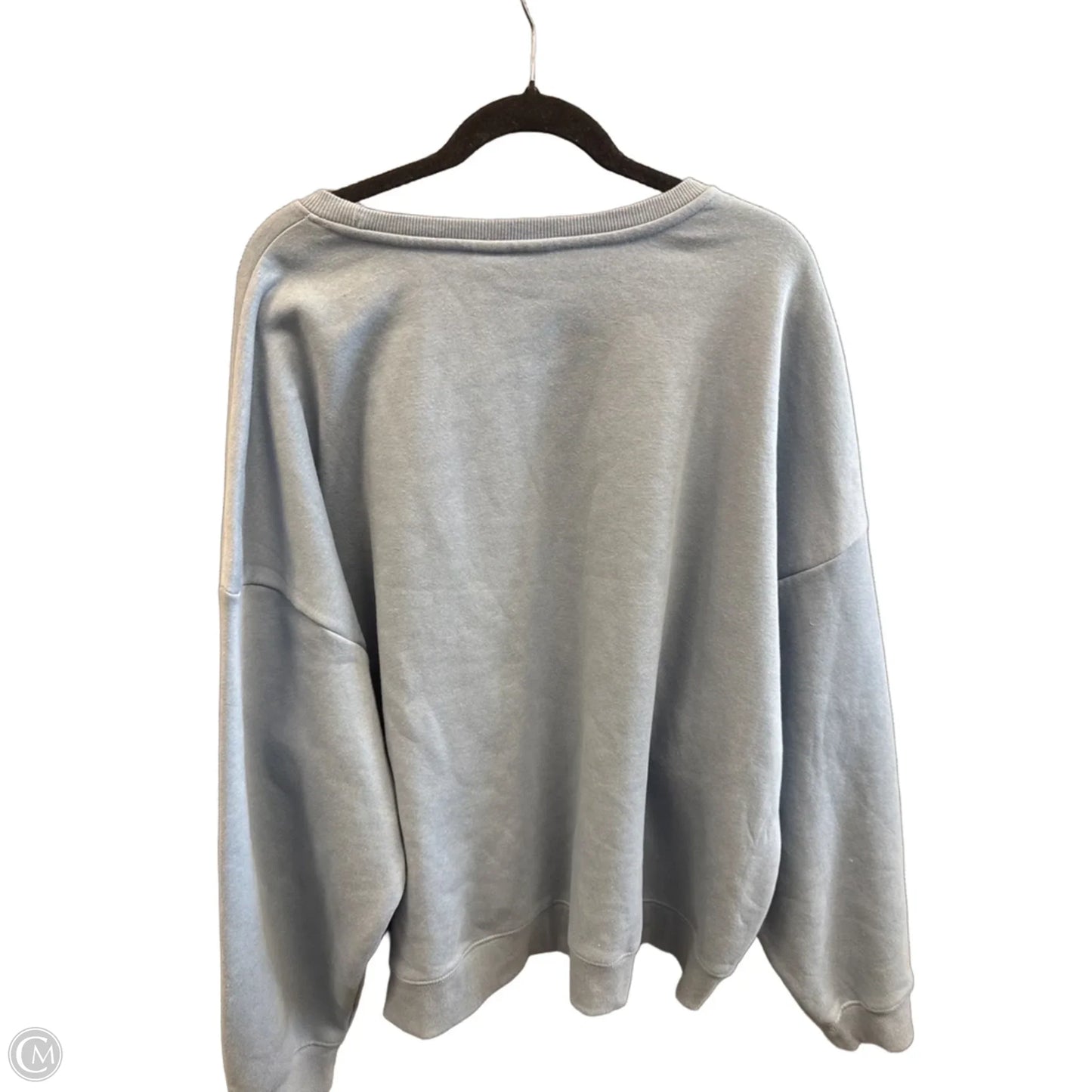 Sweatshirt Crewneck By Clothes Mentor In Blue, Size: Xxl