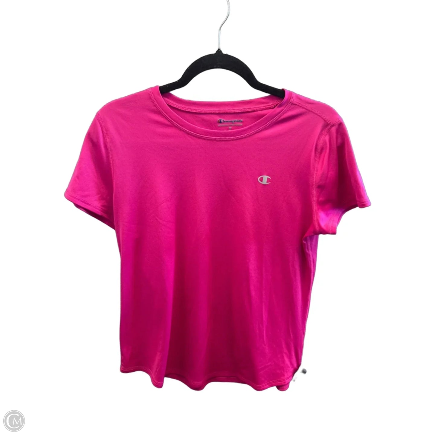 Athletic Top Short Sleeve By Champion In Pink, Size: M