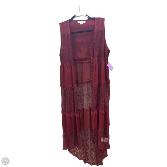 Vest Other By Taylor & Sage In Red, Size: Xs