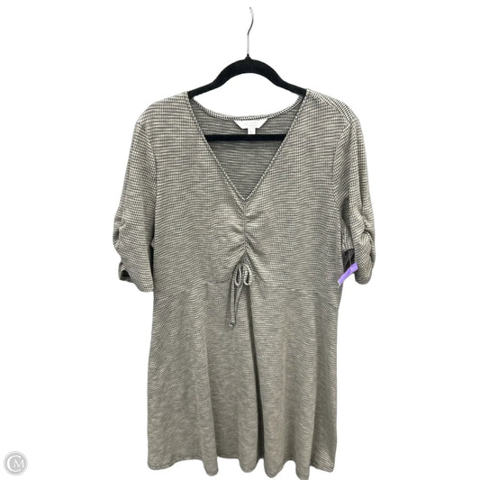 Dress Casual Midi By Lc Lauren Conrad In Plaid Pattern, Size: Xl