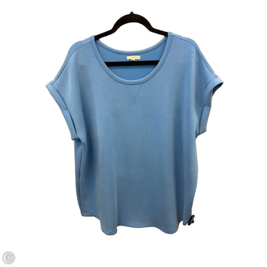 Top Short Sleeve By Maurices In Blue, Size: Xl