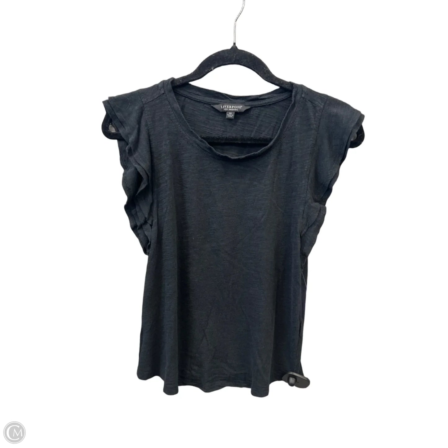 Top Short Sleeve By Liverpool In Black, Size: Xs