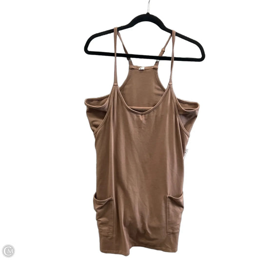 Dress Casual Midi By Anrabess In Brown, Size: L