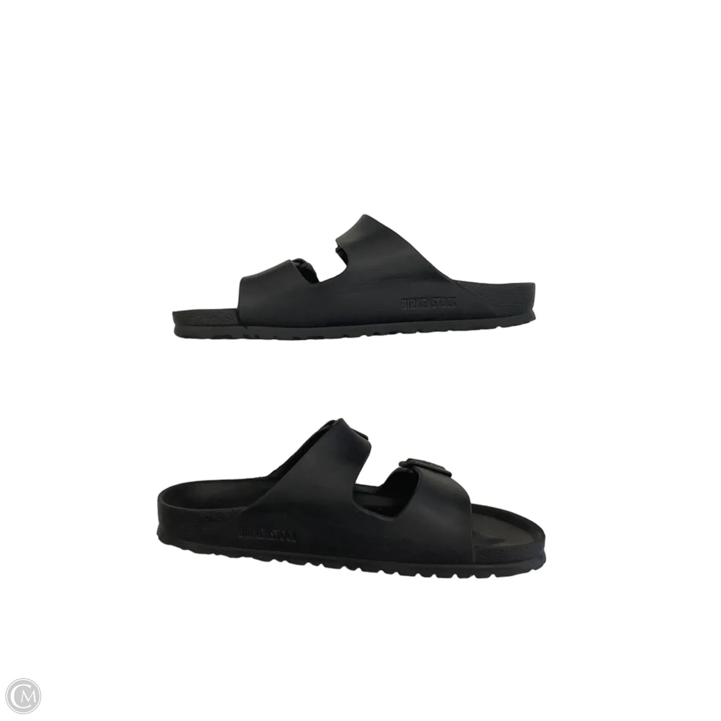 Sandals Flats By Birkenstock In Black, Size: 10