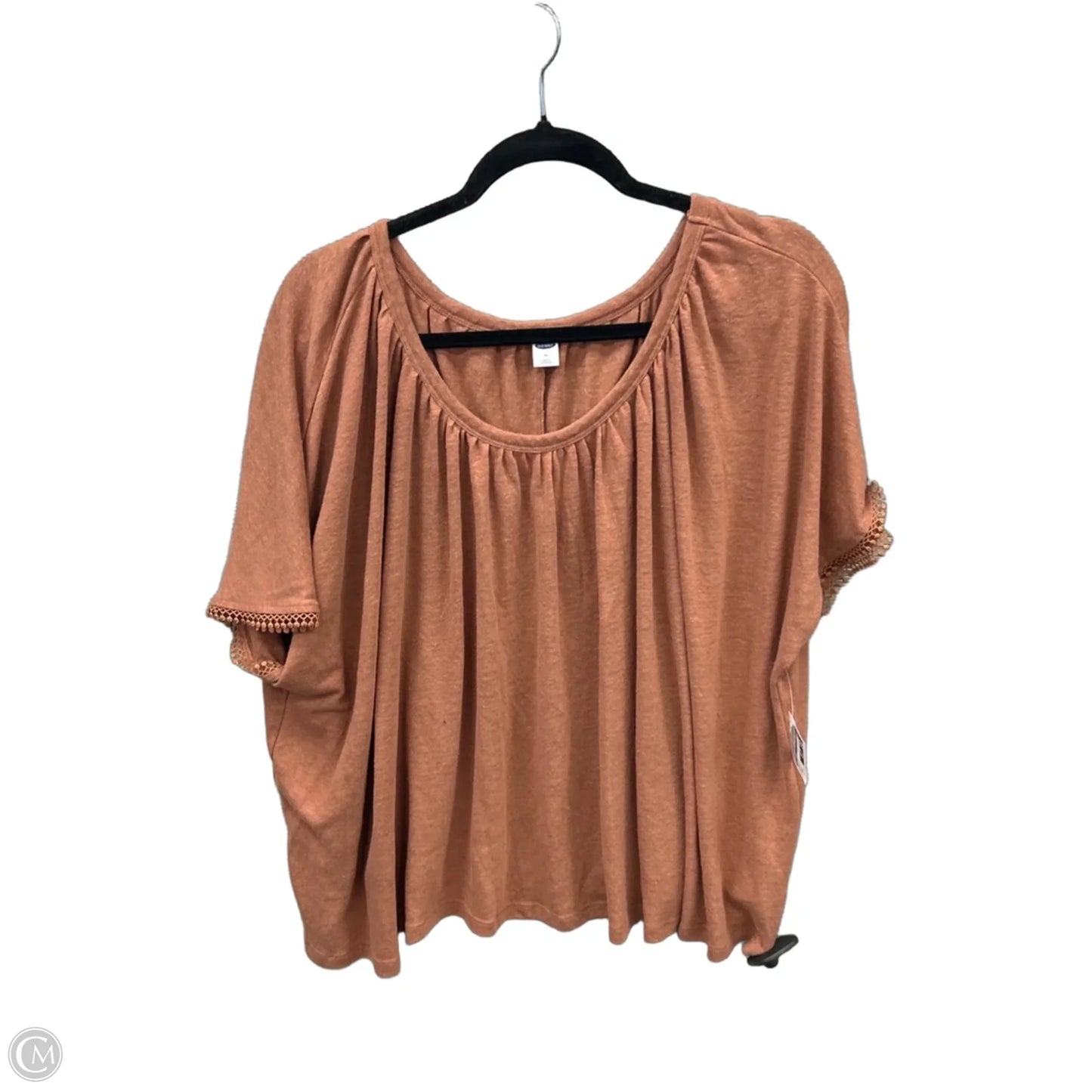 Top Short Sleeve By Old Navy In Brown, Size: Xl