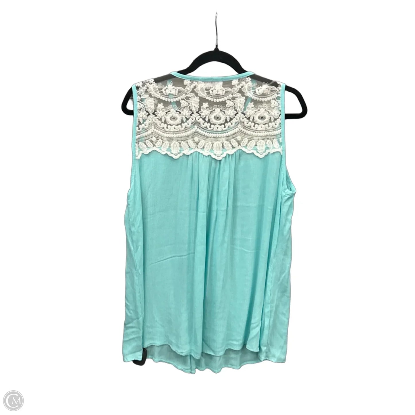 Top Sleeveless By Clothes Mentor In Blue, Size: Xl