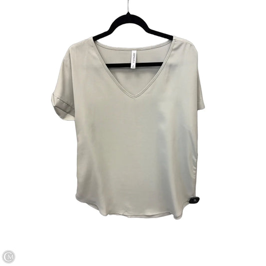 Top Short Sleeve By Zenana In Green, Size: L