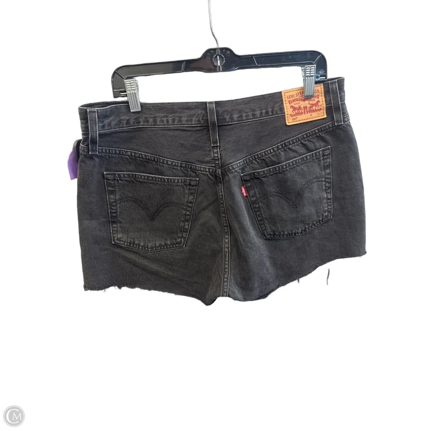 Shorts By Levis In Black Denim, Size: 14