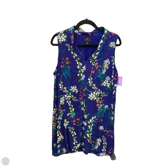 Dress Casual Midi By Worthington In Blue, Size: Xl