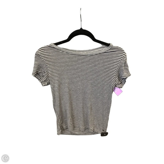 Top Short Sleeve By American Eagle In Striped Pattern, Size: Xs