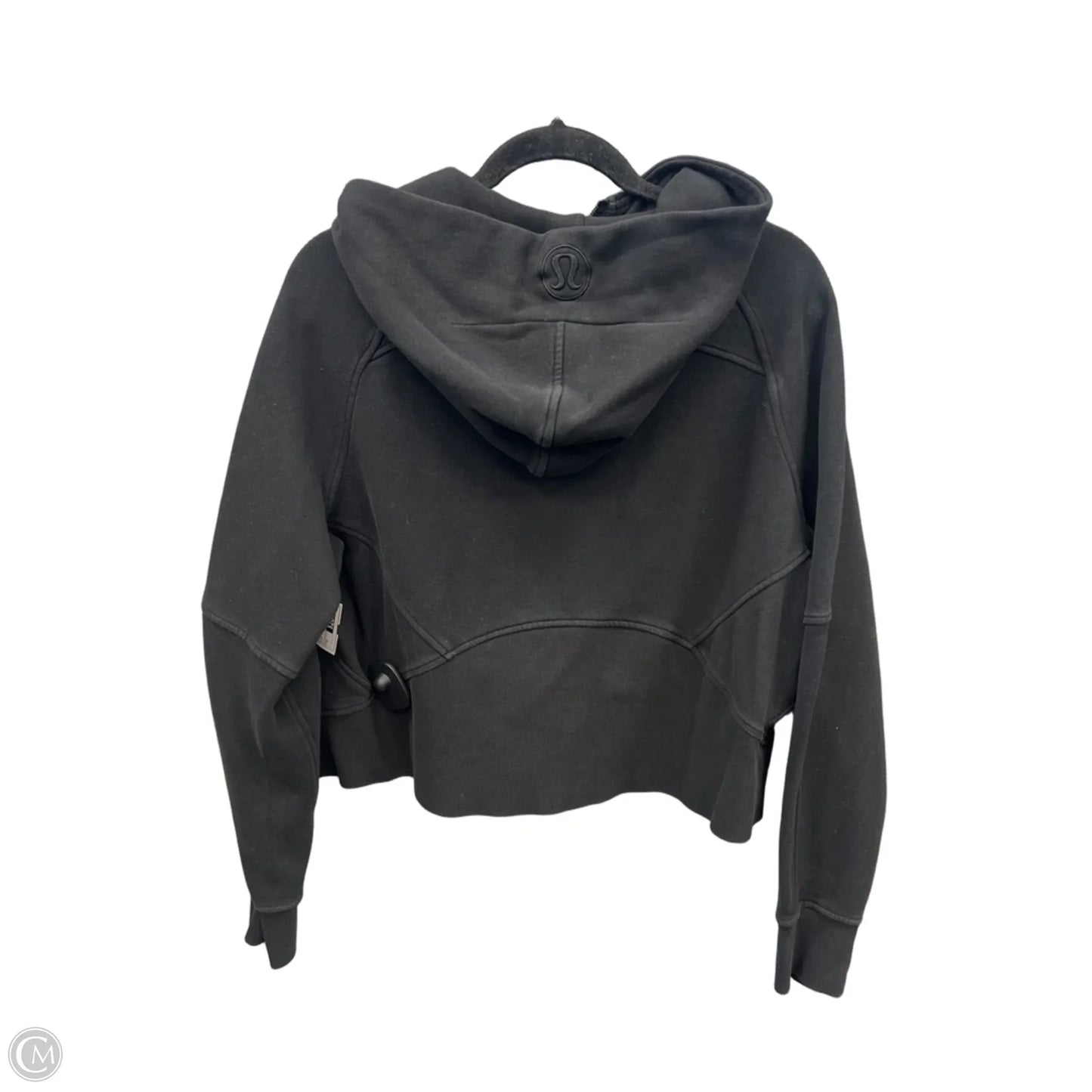 Athletic Sweatshirt Hoodie By Lululemon In Black, Size: M