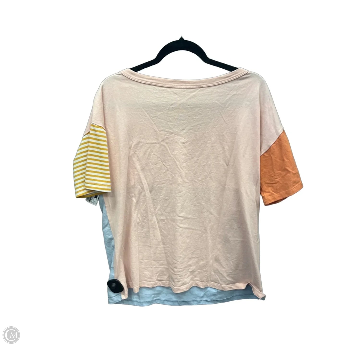 Top Short Sleeve By Clothes Mentor In Blue & Pink, Size: L