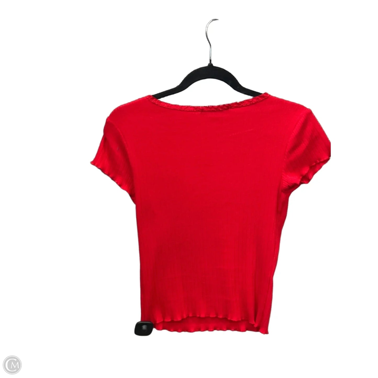 Top Short Sleeve By Ambiance Apparel In Red, Size: S