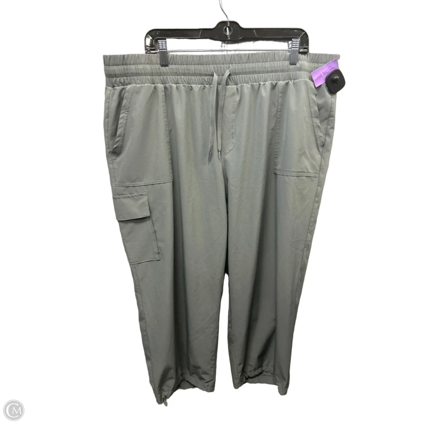 Athletic Capris By Rbx In Grey, Size: 2x