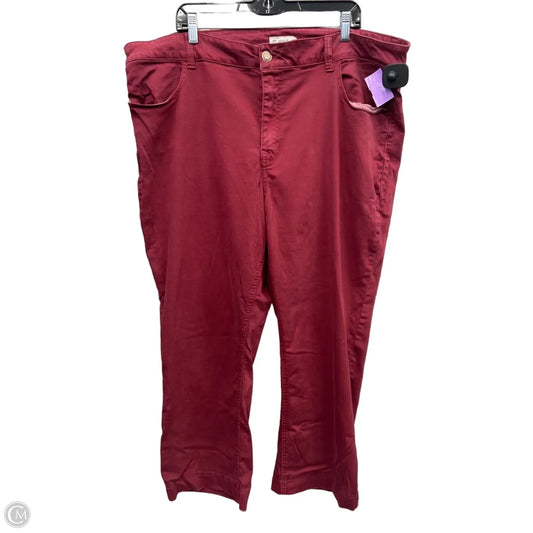 Jeans Skinny By Maurices In Red, Size: 24