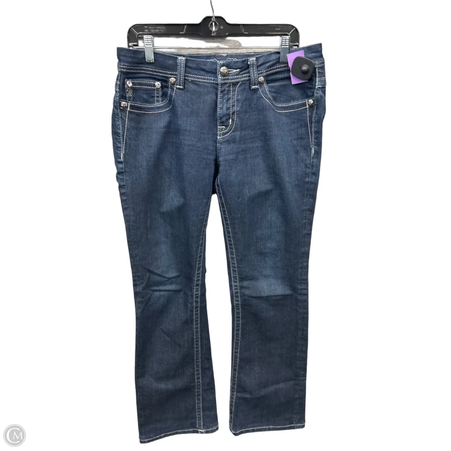 Jeans Boot Cut By Miss Me In Blue Denim, Size: 8