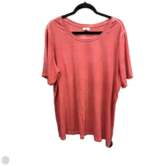 Top Short Sleeve Basic By Logo In Orange, Size: 2x