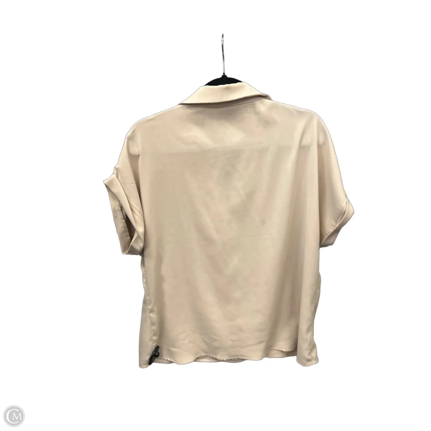 Top Short Sleeve By Shein In Tan, Size: Xl