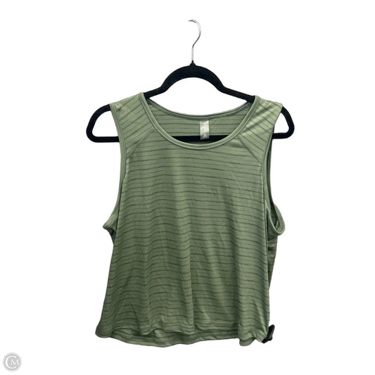 Athletic Tank Top By Clothes Mentor In Green, Size: Xl