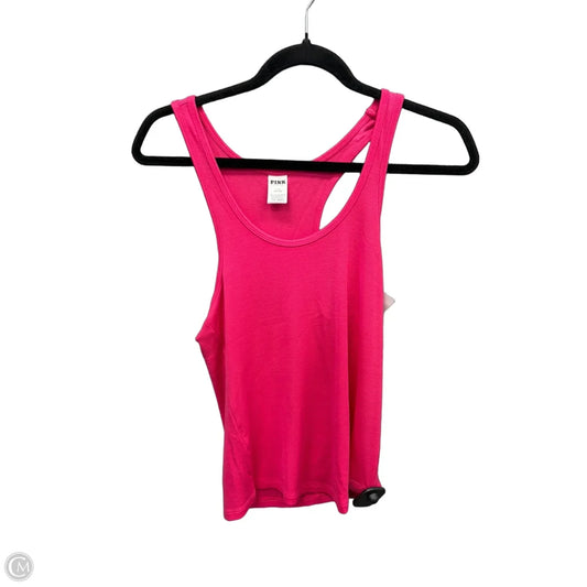 Athletic Tank Top By Pink In Pink, Size: L
