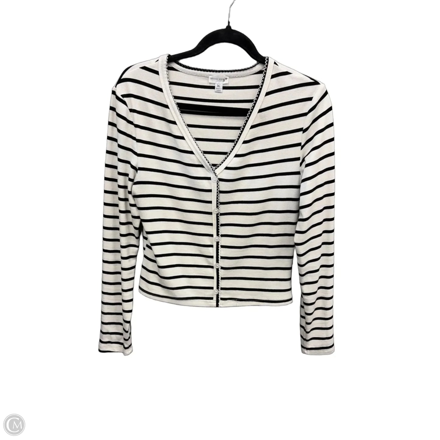 Top Long Sleeve By Clothes Mentor In Striped Pattern, Size: Xl