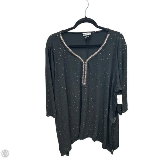Top Long Sleeve By Catherines In Black, Size: 2x