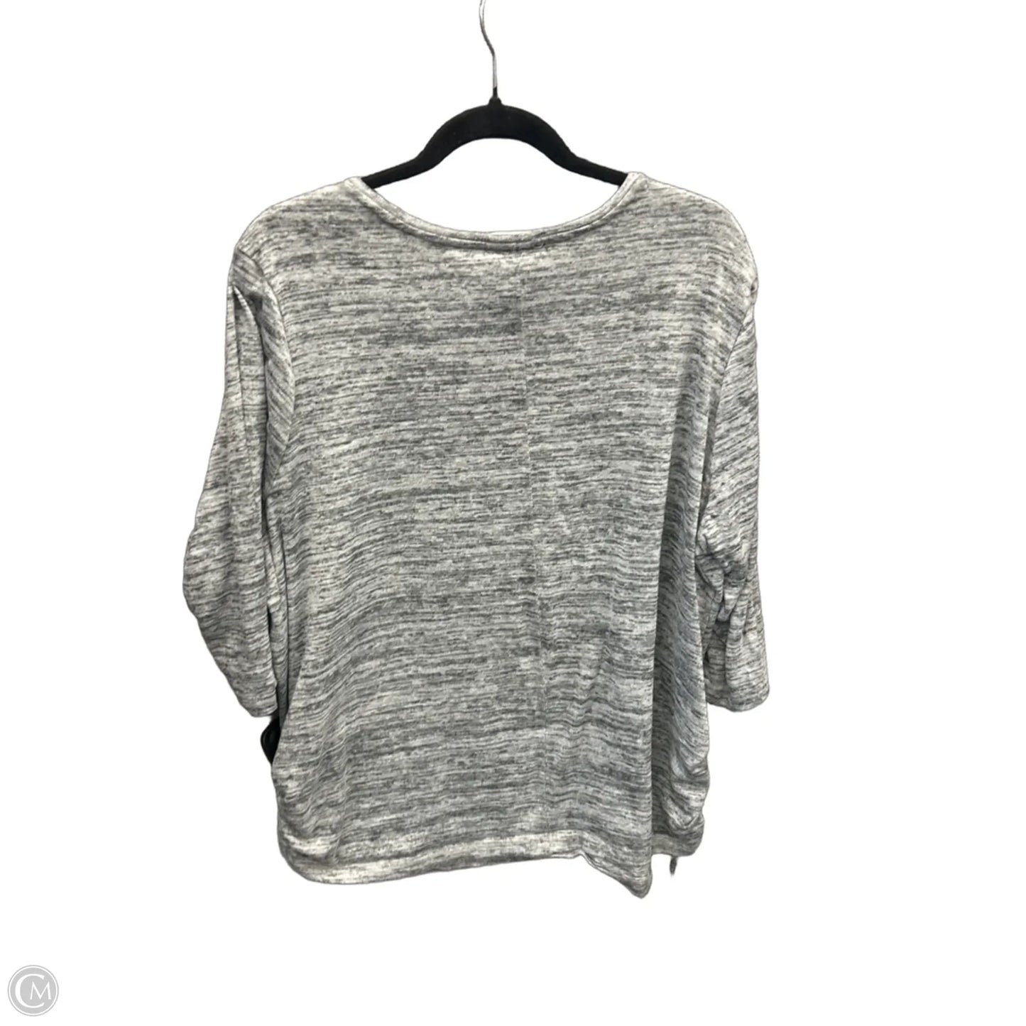 Top Long Sleeve By Catherines In Grey, Size: 1x