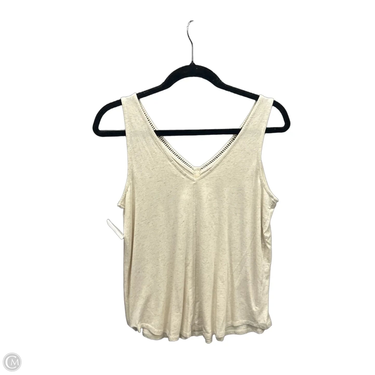 Top Sleeveless By Maurices In Cream, Size: M