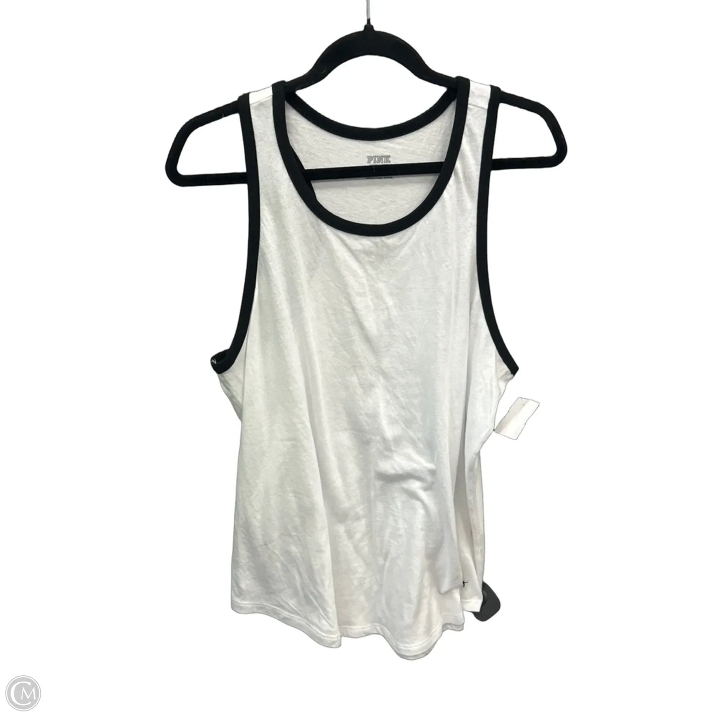 Tank Top By Pink In Black & White, Size: M