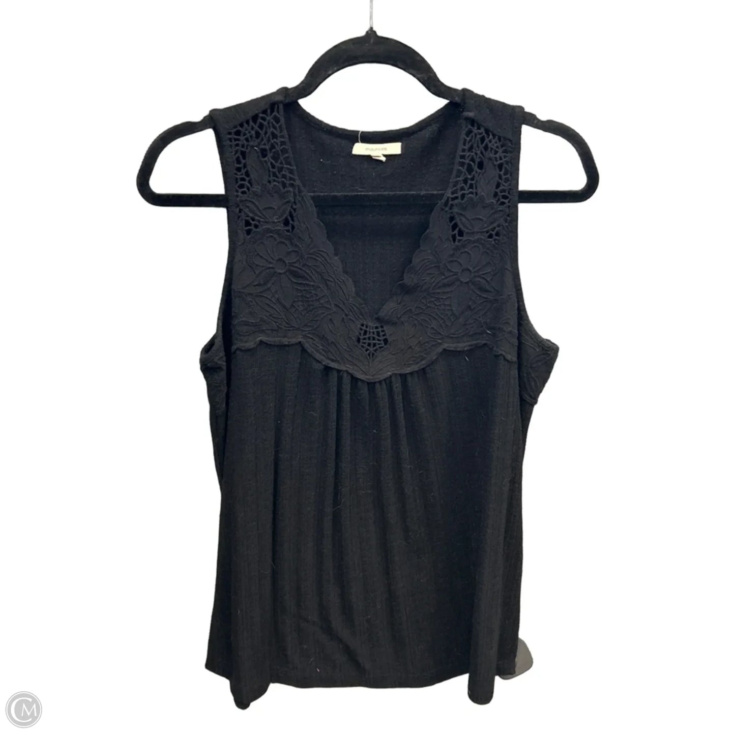 Top Sleeveless By Maurices In Black, Size: L