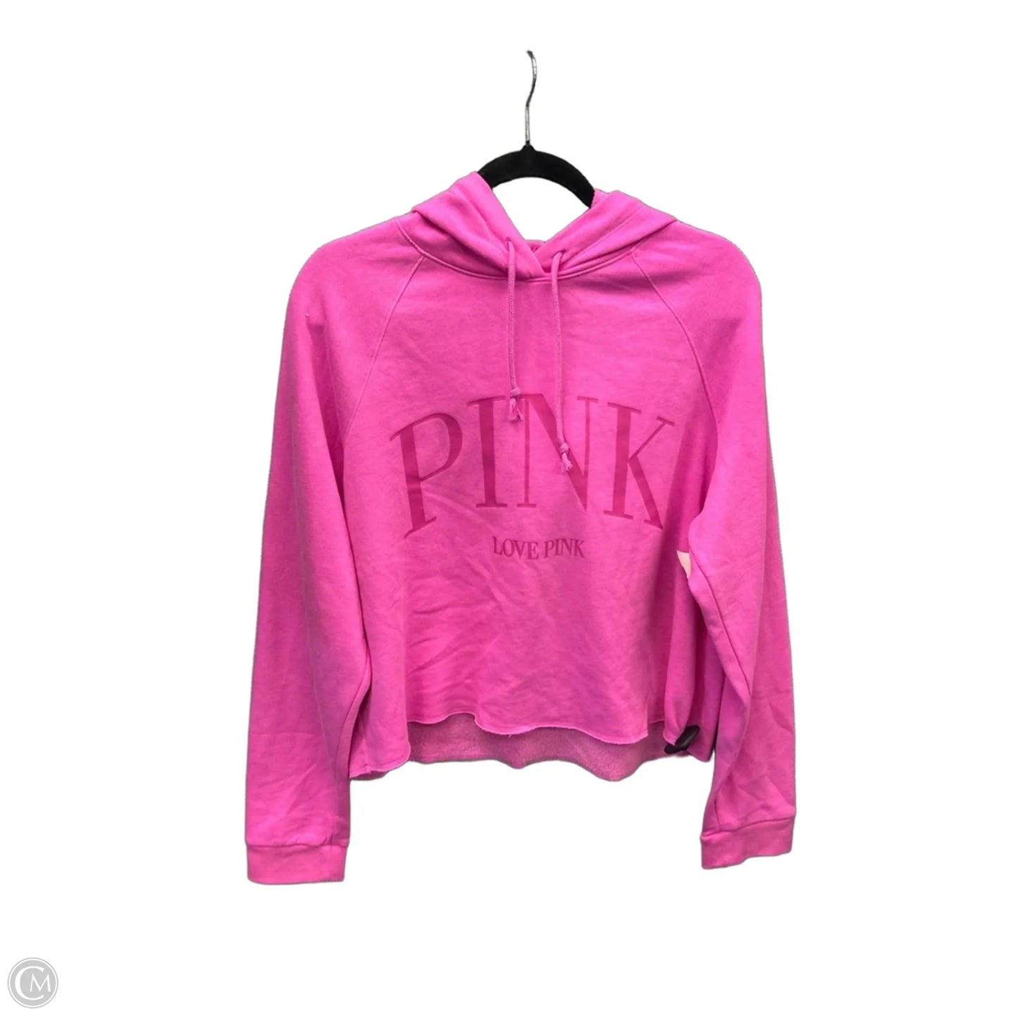 Sweatshirt Hoodie By Pink In Pink, Size: L