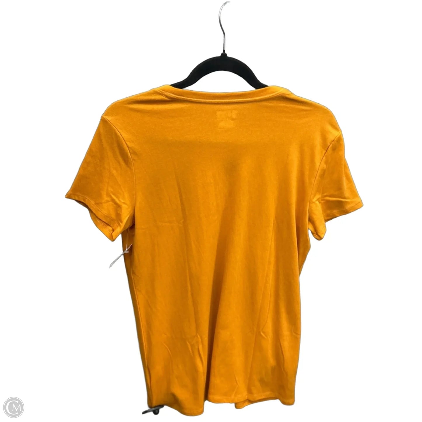 Top Short Sleeve By Pink In Yellow, Size: M