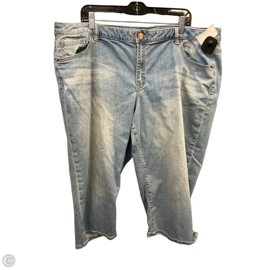Capris By Lane Bryant In Blue Denim, Size: 22