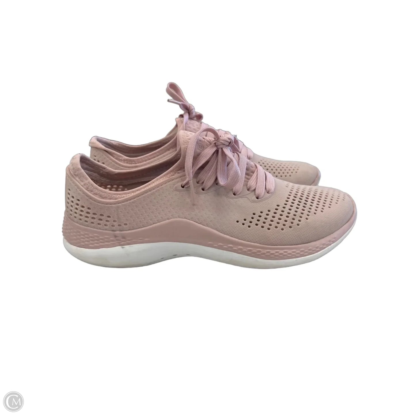 Shoes Athletic By Crocs In Pink, Size: 10