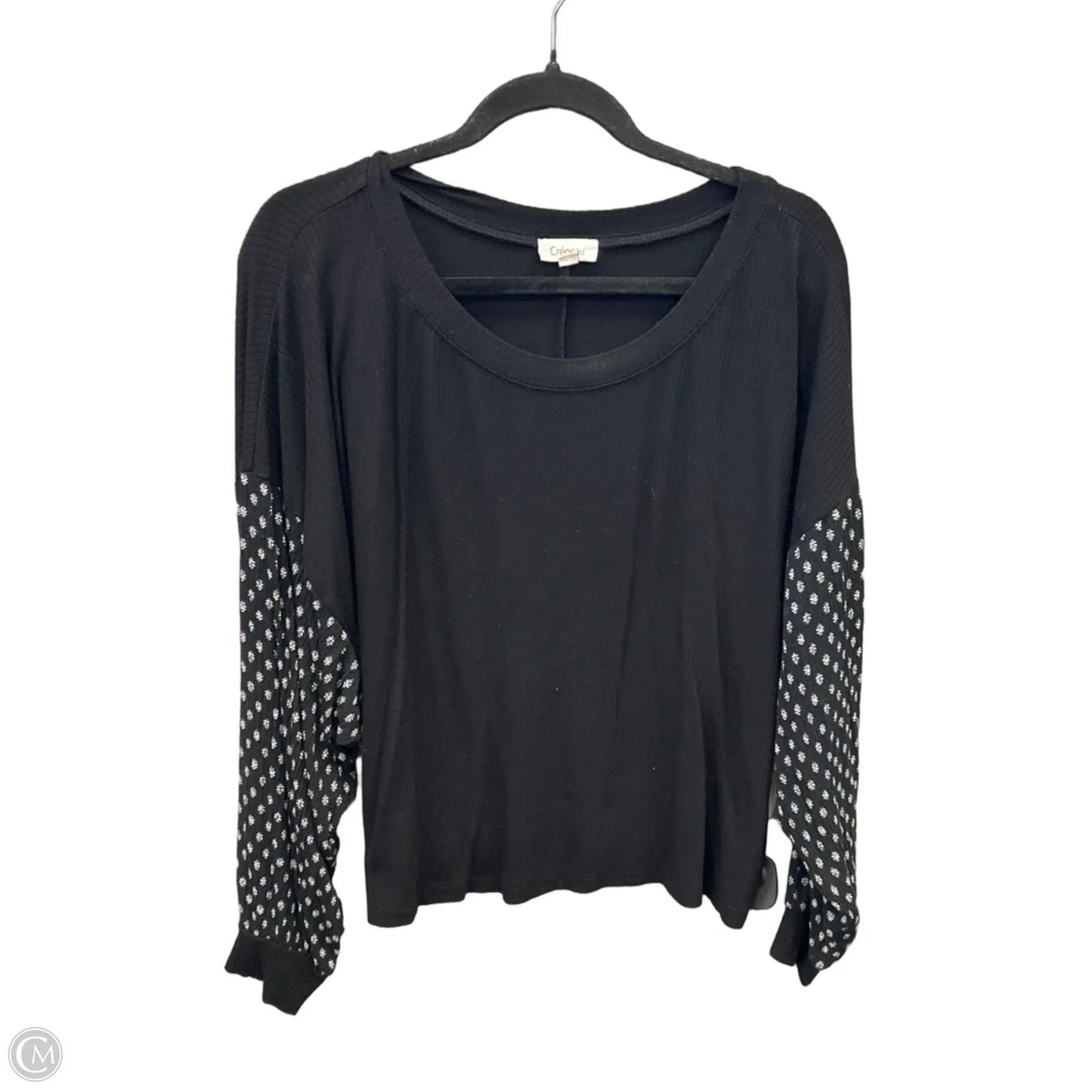 Top Long Sleeve By Clothes Mentor In Black, Size: L