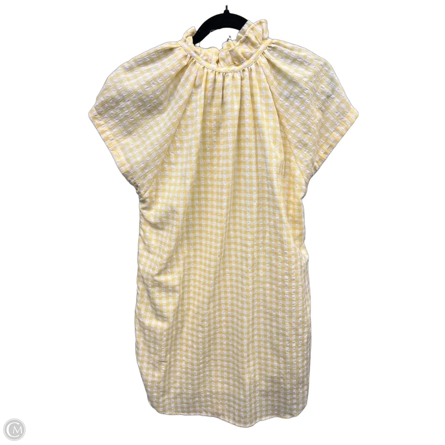 Dress Casual Midi By Clothes Mentor In White & Yellow, Size: S