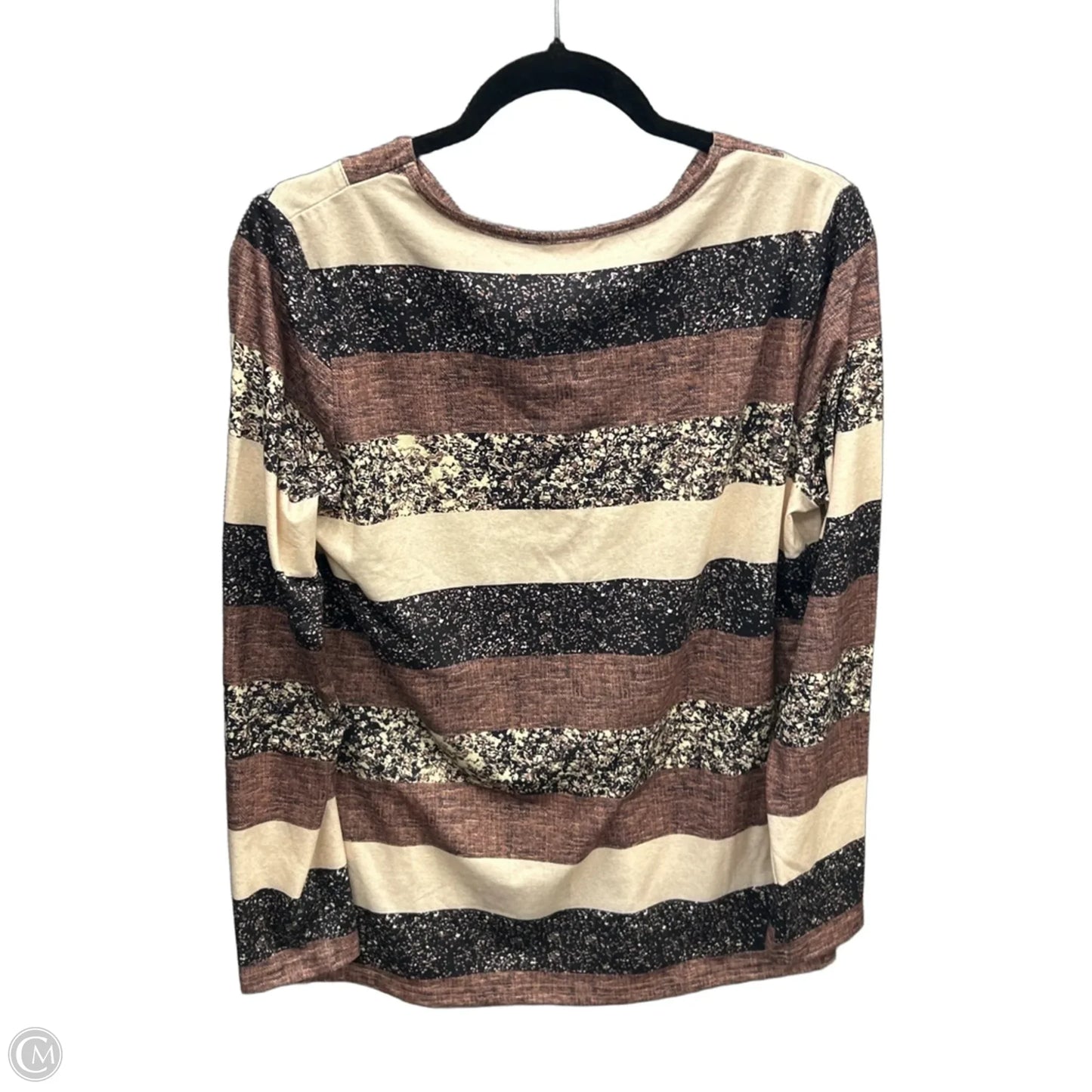 Top Long Sleeve By Clothes Mentor In Brown, Size: M