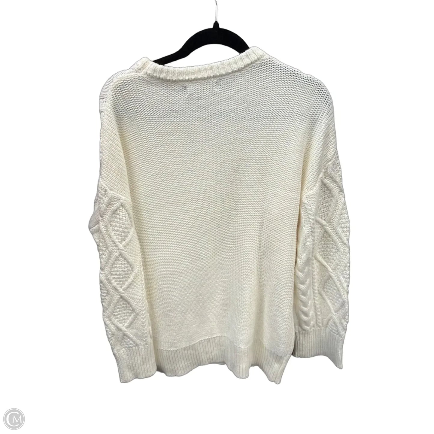 Sweater By Trendy Queen In White, Size: M