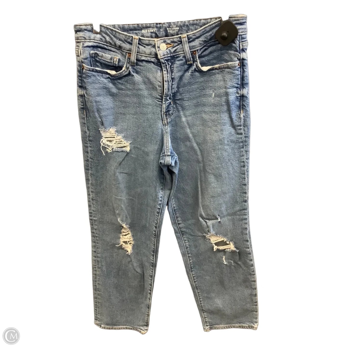 Jeans Straight By Old Navy In Blue Denim, Size: 10