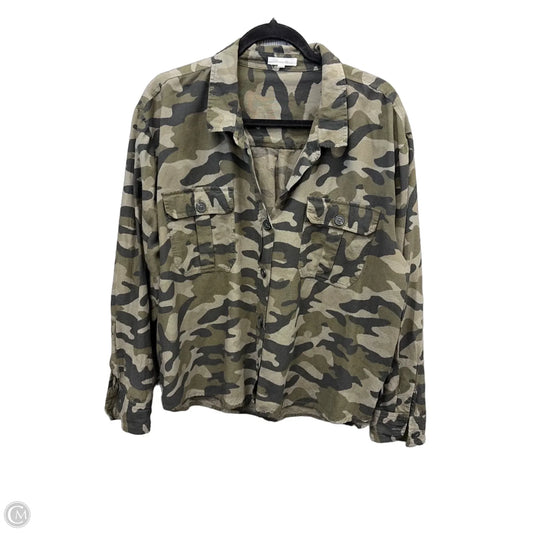 Top Long Sleeve By Maurices In Camouflage Print, Size: Xxl