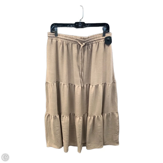 Skirt Maxi By Clothes Mentor In Brown, Size: 12