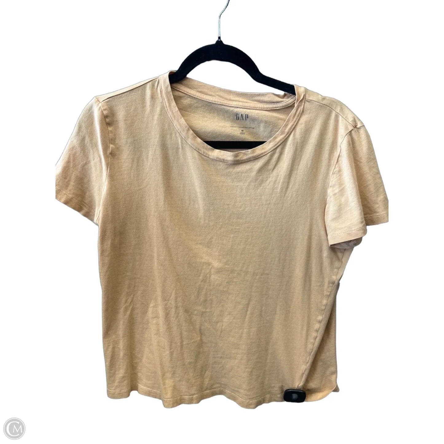 Top Short Sleeve By Gap In Yellow, Size: M