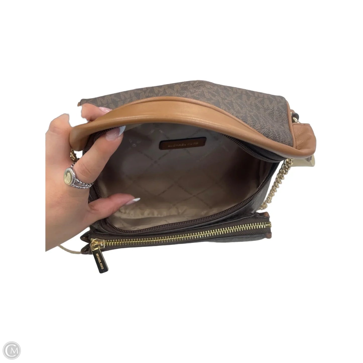 Crossbody Designer By Michael Kors, Size: Medium