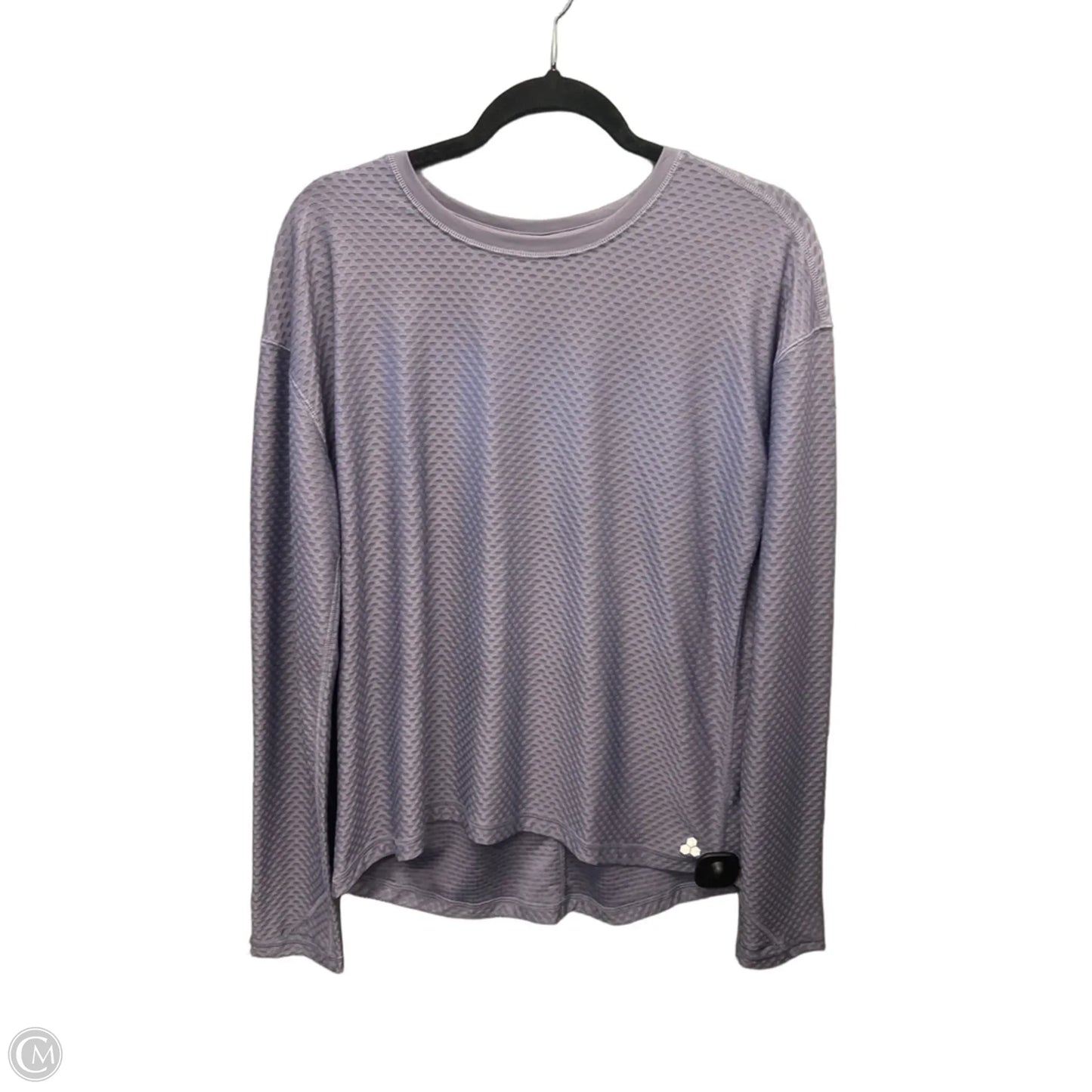 Athletic Top Long Sleeve Crewneck By Tek Gear In Purple, Size: M