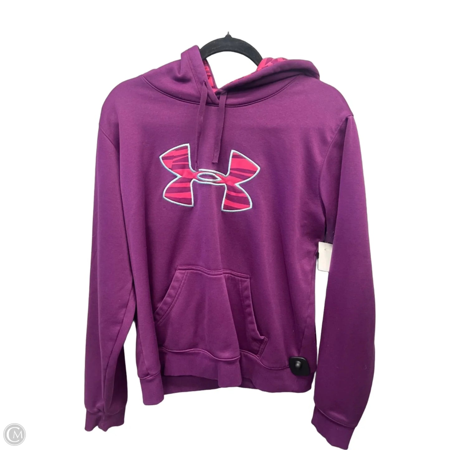 Athletic Sweatshirt Hoodie By Under Armour In Purple, Size: L